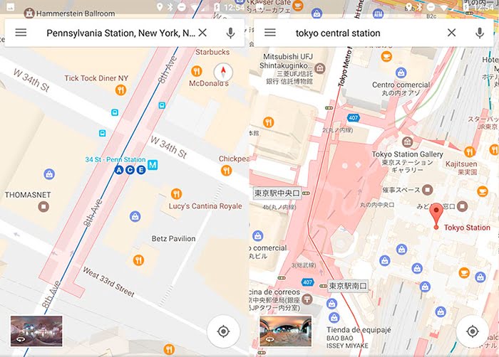 metro google maps