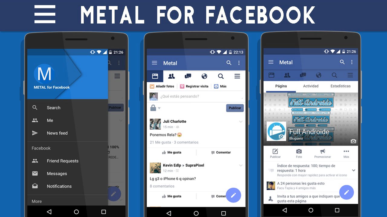 Metal para Facebook