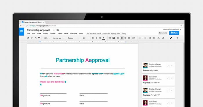 google docs edicion colaborativa