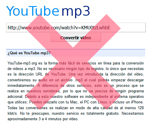 La denuncia de la RIAA y la BPI termina cerrando YouTube-MP3.org