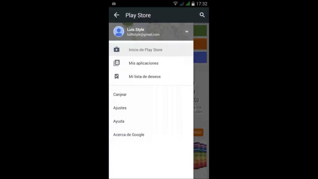 configurar Play Store